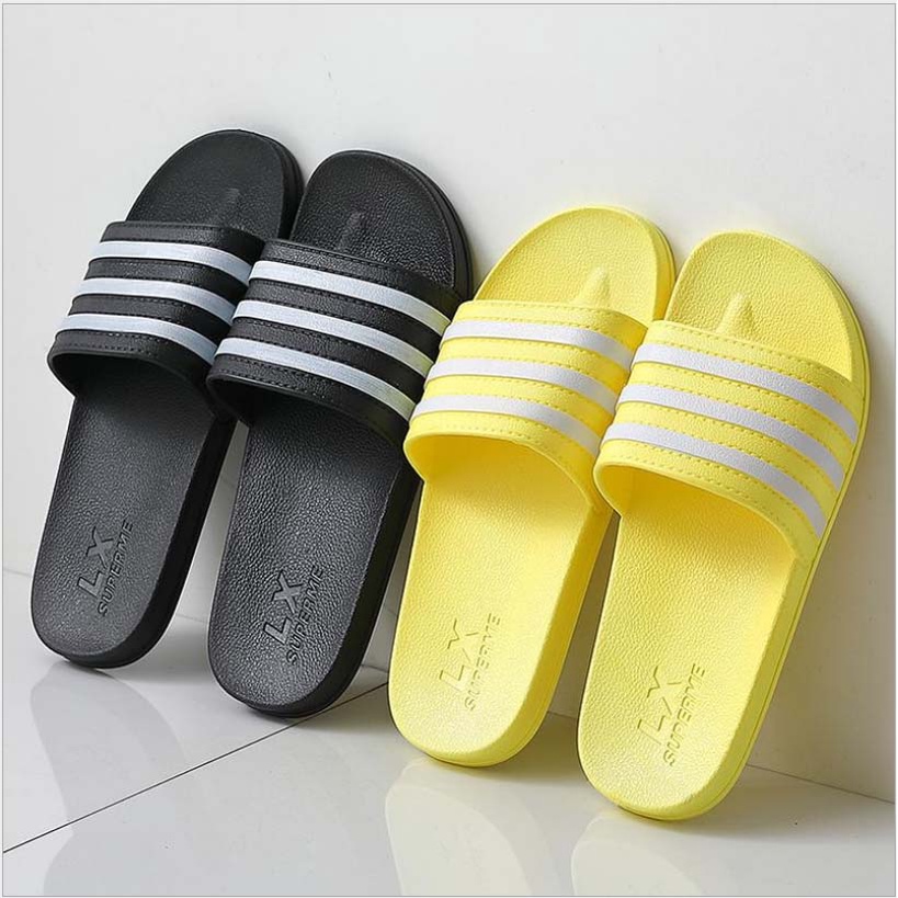 Dép đi trong nhà, mang trong văn phòng, nhà tắm, Dép quai ngang 3 sọc, nhựa siêu bền chống trơn trượt ShopDep DNL26