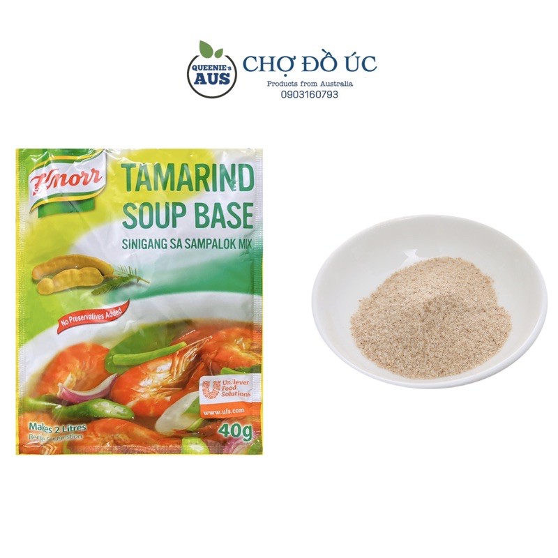 Bột me chua KNORR nhập Úc 🍲 Sản phẩm chuyên dùng để nấu canh chua, lẩu, nước sốt me,...