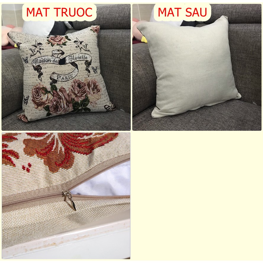 Vỏ gối tựa lưng, trang trí sofa nhà cửa, văn phòng