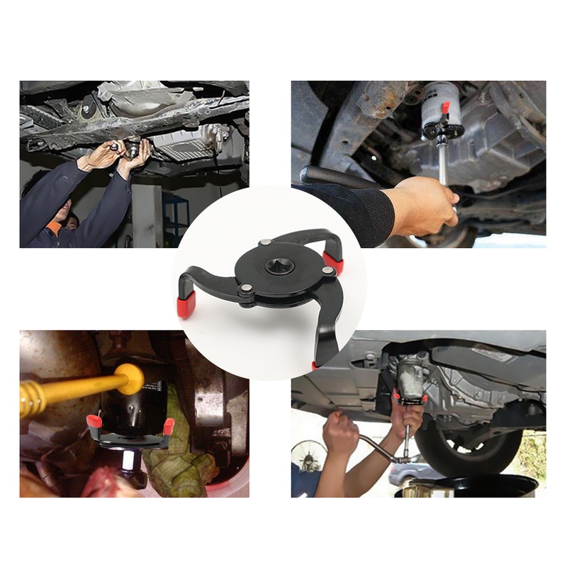 Cờ Lê Lọc Dầu Bằng Thép Carbon Chất Lượng Cao 60-95mm/3 Chân Có Thể Thu Gọn