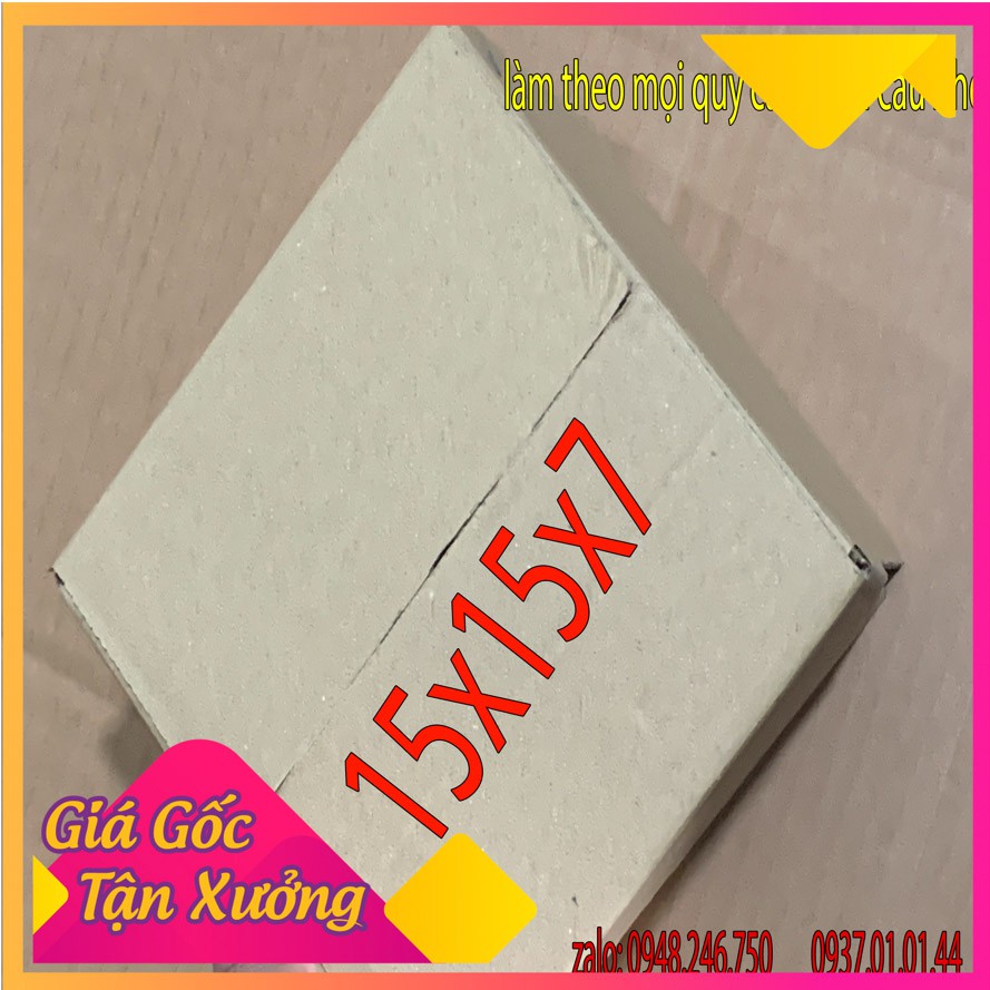 HỘP GIẤY CARTON (15x15x7 cm ) Thùng Bìa Cứng Xưởng Sản Xuất ĐẠI VIỆT
