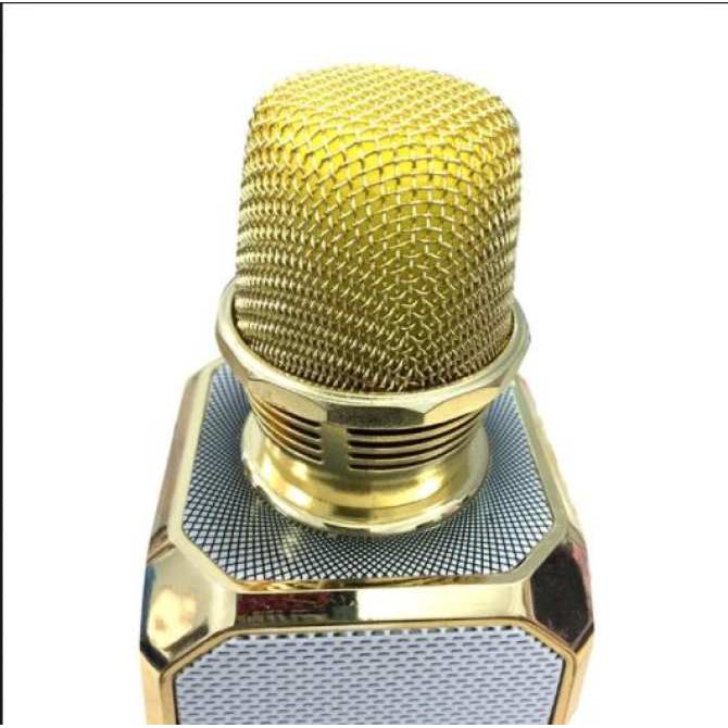 Micro kèm loa Bluetooth Karaoke  SD10 THÊM  led 7 MÀU