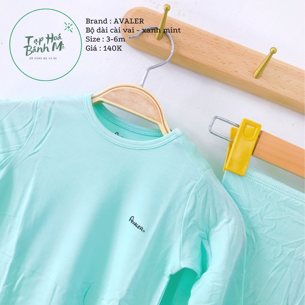 Bộ dài cài vai Avaler màu trơn - size 3-6m - 3 mẫu