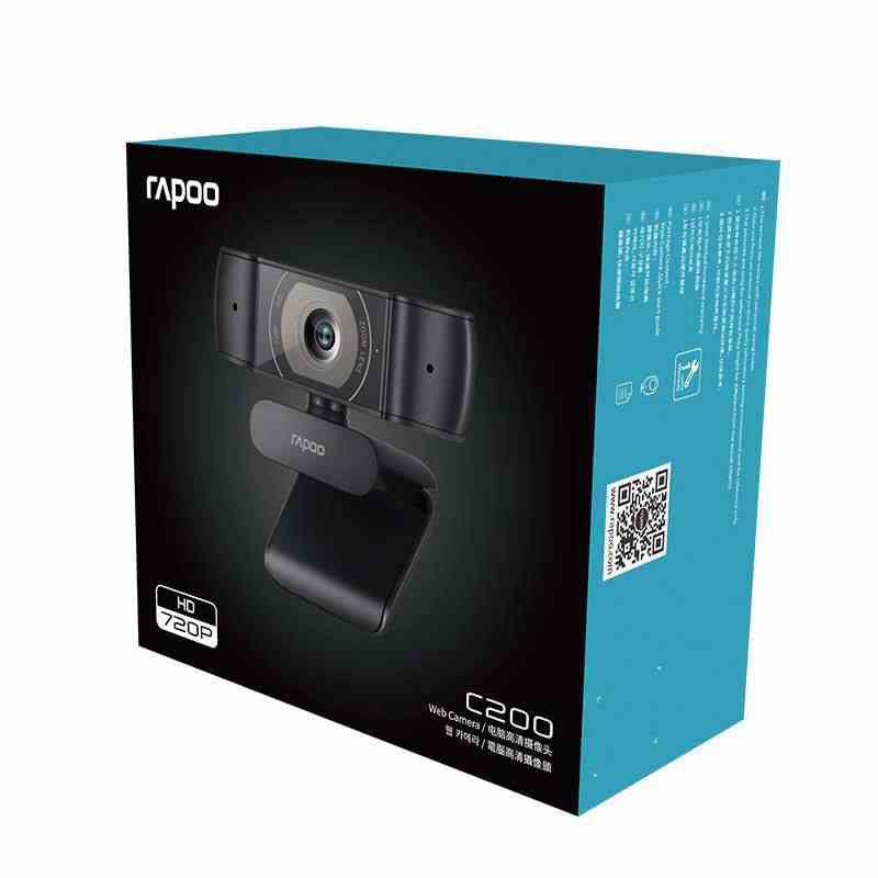 Webcam máy tính Rapoo C200 FullHD 720p Webcam Rapoo C200 Chính hãng BH 24T