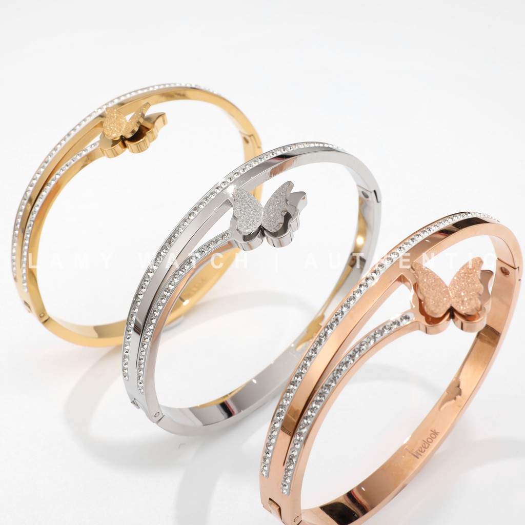 Vòng tay CDE Butterfly Bracelet Classic Cuff Rose Gold CDE20060 | BigBuy360 - bigbuy360.vn