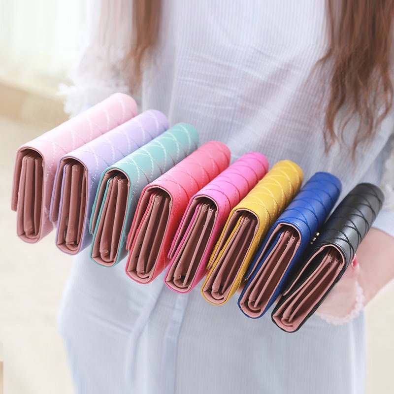 Ví dài Vương miện caro chéo mẫu mới giá rẻ nhiều ngăn