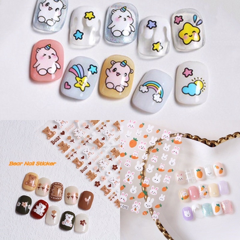 Miếng stick dán móng Hàn siêu cute dành cho Nail