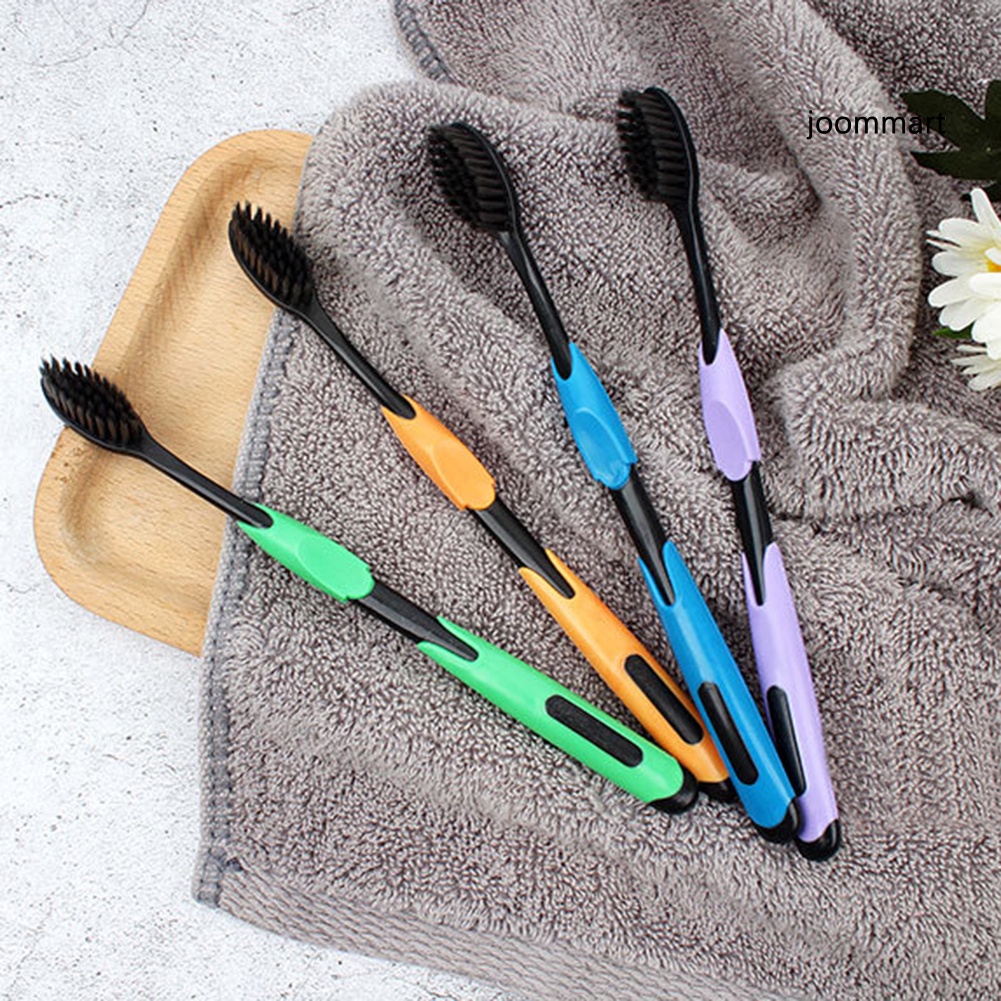 Bàn chải đánh răng than tre lông mềm chăm sóc răng miệng thoải mái tiện dụng cho người trưởng thành