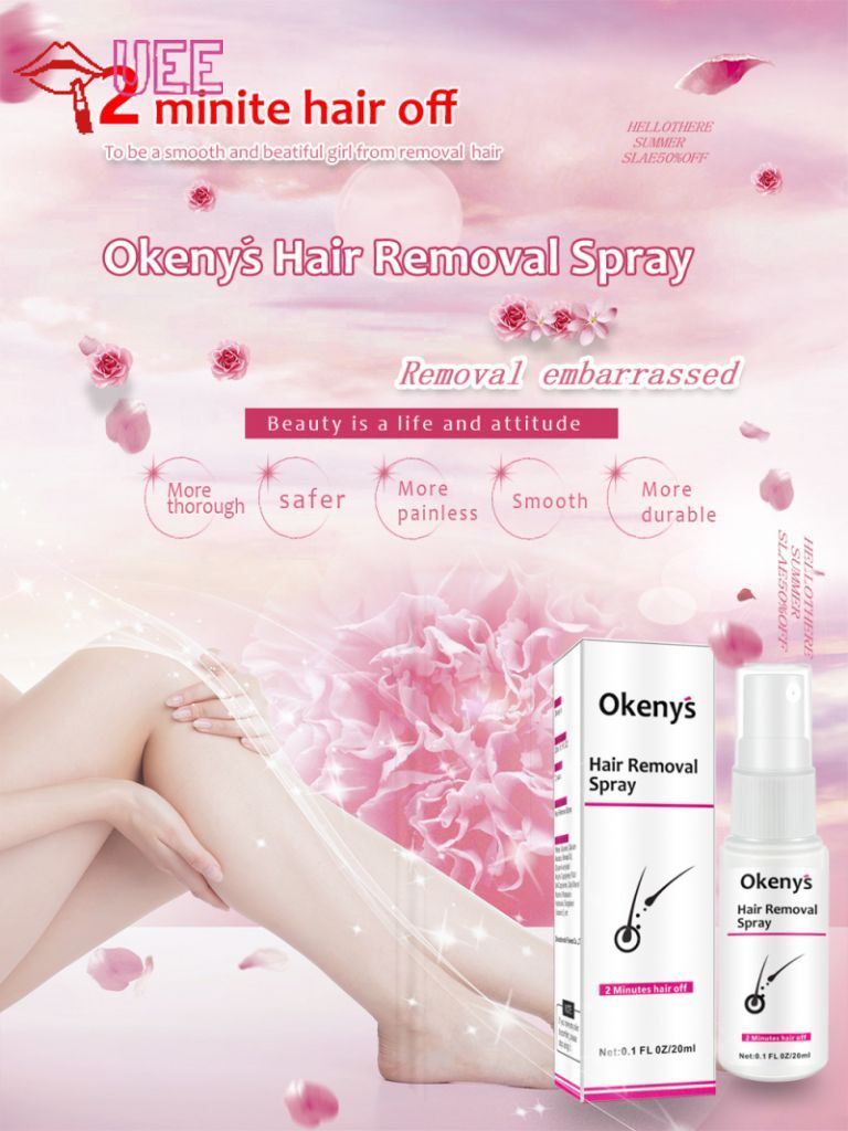 【Ready Stock】 NEW 20ml Effect Hair Removal Sprays Painless Depilatory Cream whole body depilation Hair growth inhibitor 【Muee】