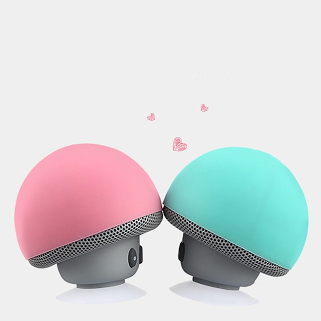 { HOT } Loa Bluetooth Mini Hình Cây Nấm Cute Có Mút Gắn Lưng Đỡ Điện Thoại Thiết Kế Nhỏ Gọn Tiện Lợi - Nhiều Màu