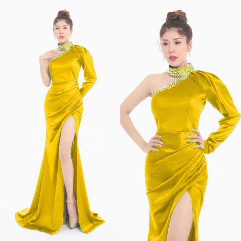 ẢNH VÀ VIDEO thật 10000%    ĐẦM DẠ HỘI 1 VAI  KẾT ĐÁ TRÁNG GƯƠNG