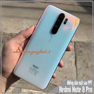 Miếng Dán PPF Xiaomi Redmi Note 8 Pro Mặt lưng Trong suốt + Ánh 7 Màu Thế Hệ Mới