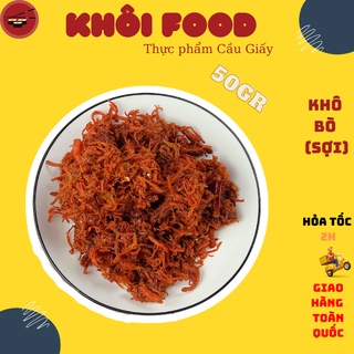 Khô bò xé sợi tiện lợi làm bánh tráng, ăn vặt