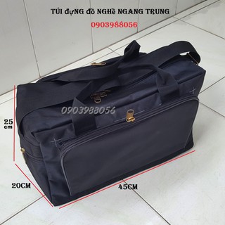 TÚI ĐỒ NGHỀ NGANG TRUNG ĐEN LOẠI TỐT