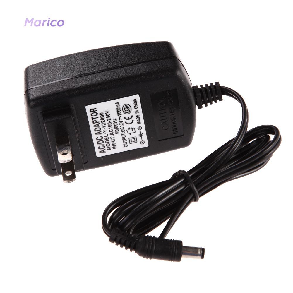 ✿MA✿Converter Adapter DC 5.5 x 2.5MM 12V 2A Charger US Plug AC 100-240V