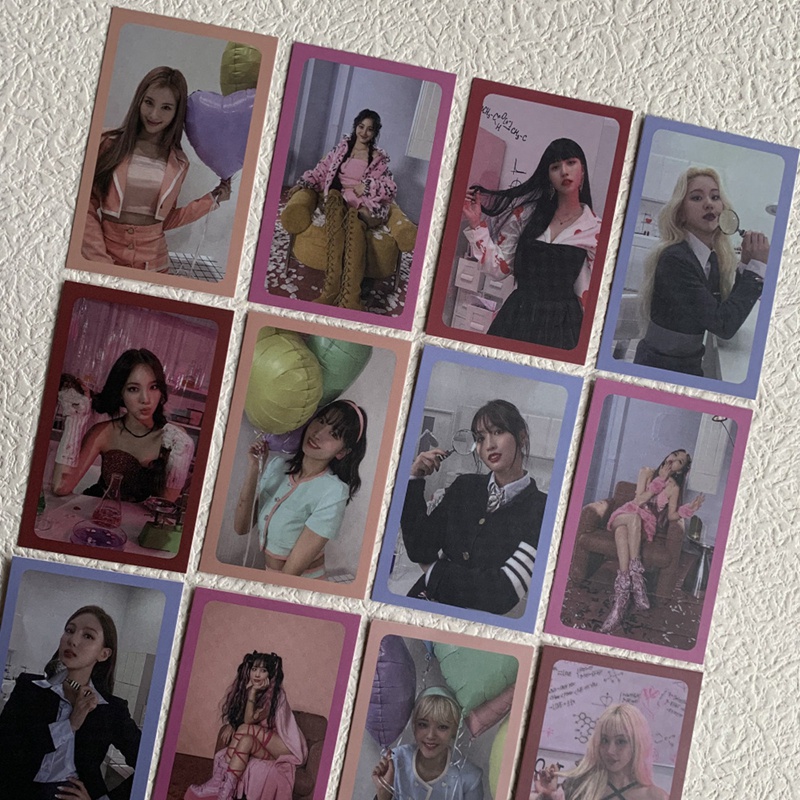 Set 10 thẻ ảnh Kpop TWICE album Formula of Love: O+T=3