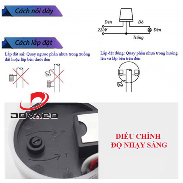 ⚡️Công tắc cảm biến ánh sáng AS-22 giá rẻ⚡️