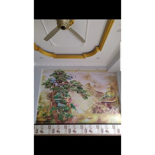 Tranh dán tường 3D Sơn thủy hữu tình 1279