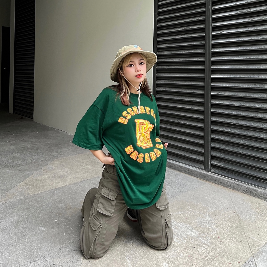 LOCAL BRAND REE - ÁO THUN BASEBALL MÀU XANH