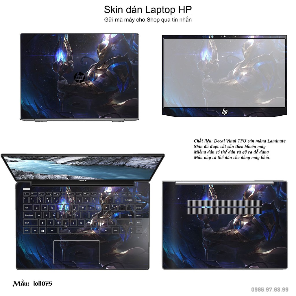 Skin dán Laptop HP in hình Liên Minh Huyền Thoại _nhiều mẫu 10 (inbox mã máy cho Shop)