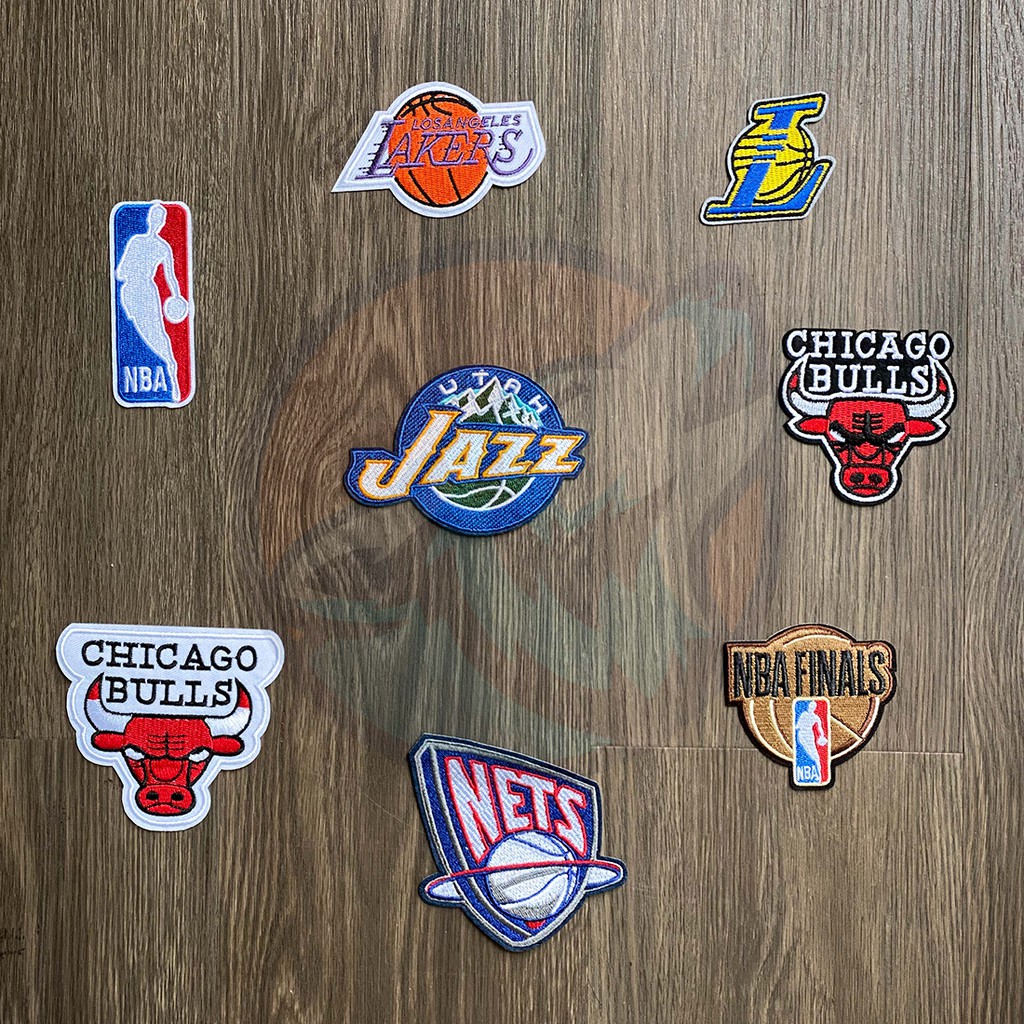 Sticker/Patch vải NBA/CHICAGO BULLS dùng ủi(là) trang trí quần áo, mũ(nón), balo...