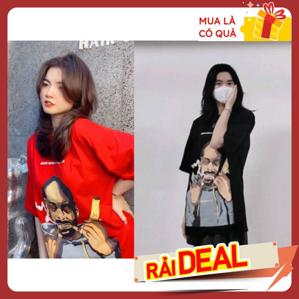 Áo phông nam nữ form rộng SnoopDog Skyteenn, áo thun unisex tay lỡ style cool ngầu