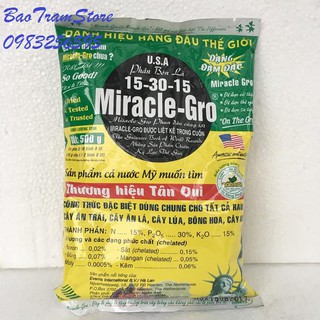 Phân bón lá cao cấp Miracle - Grow 15-30-15 gói 500 gram