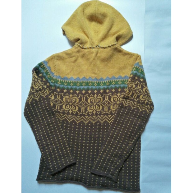 Áo khoác len có mũ secondhand size M