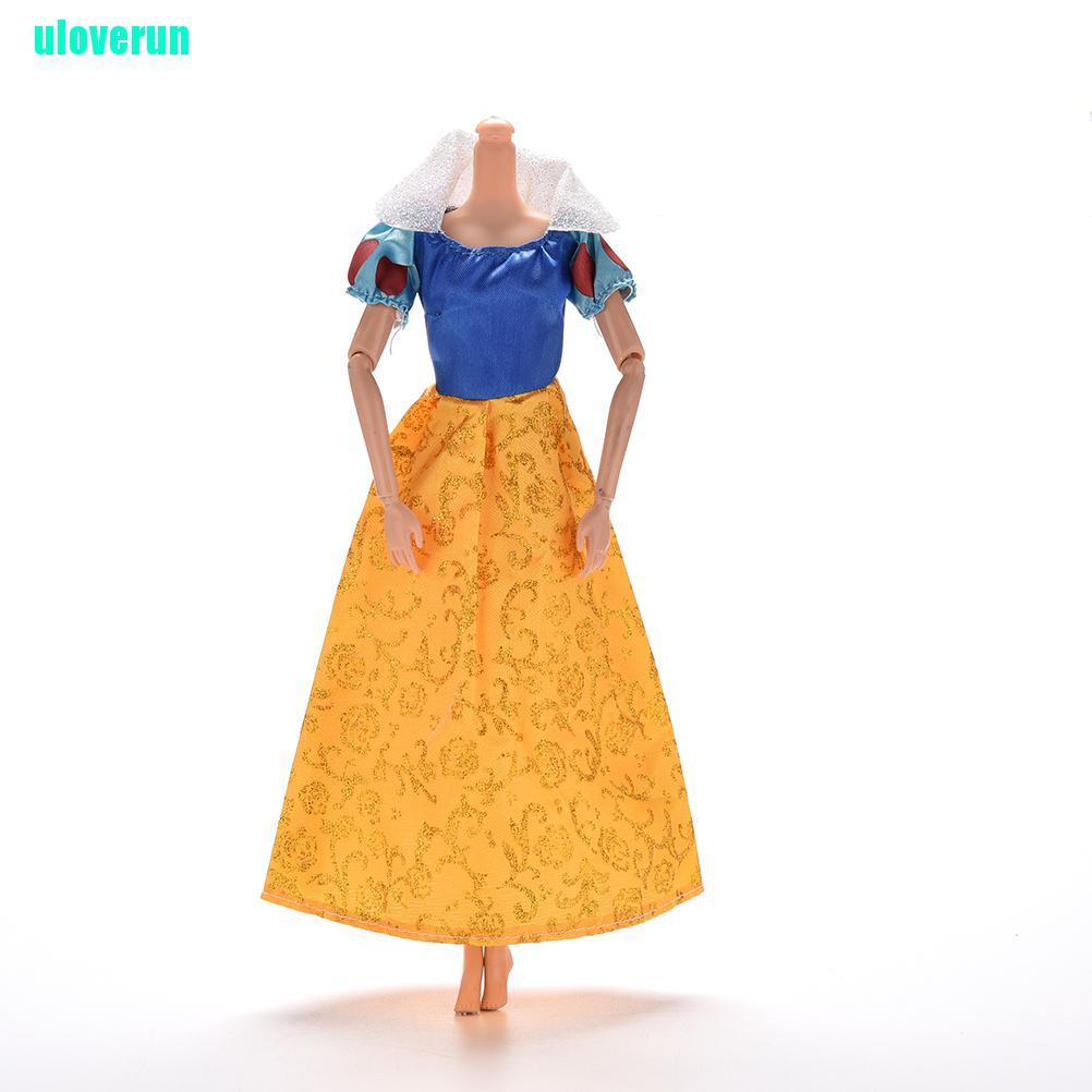 1 Đầm Dự Tiệc In Hình Bạch Tuyết Cho Búp Bê Barbies 11 &quot;