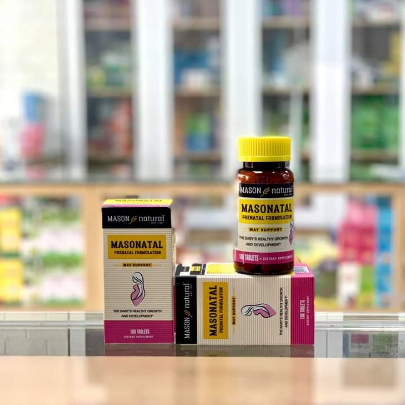 Vitamin tổng hợp cho bà bầu_Masonatal_ Sản phẩm nhập khẩu chính hãng từ Mỹ