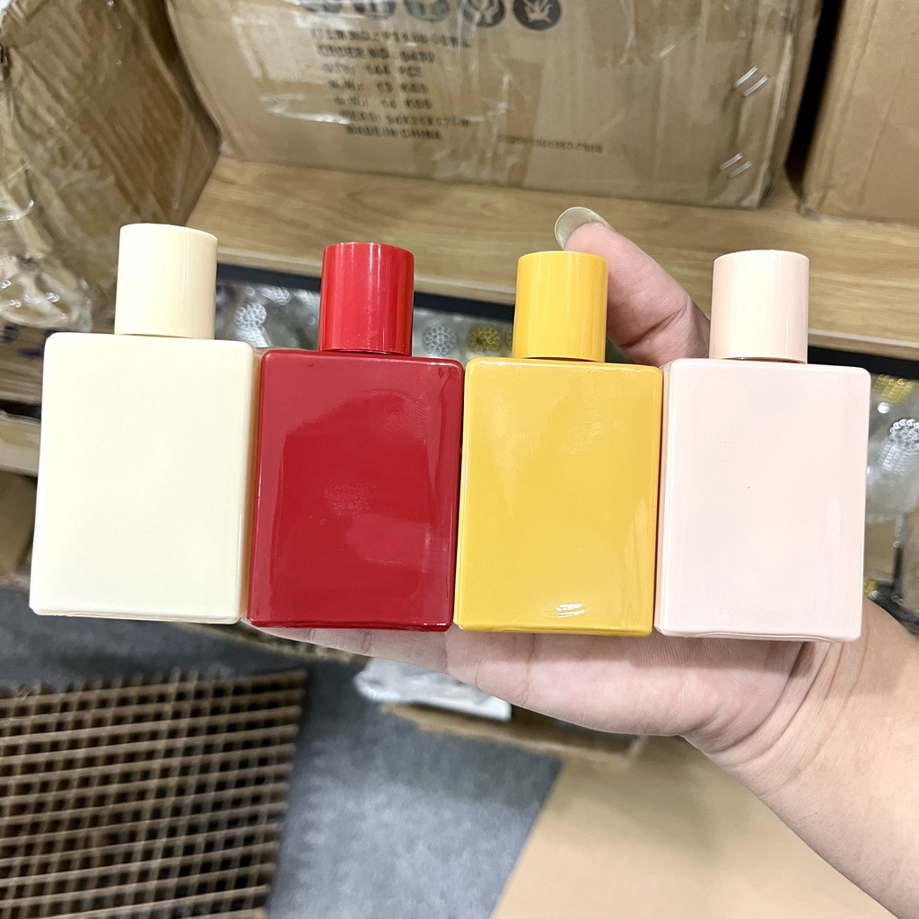 Chai đựng Nước Hoa thủy Tinh Màu Cao Cấp-Kiểu Dáng Gucci-Dung Tích 30ML