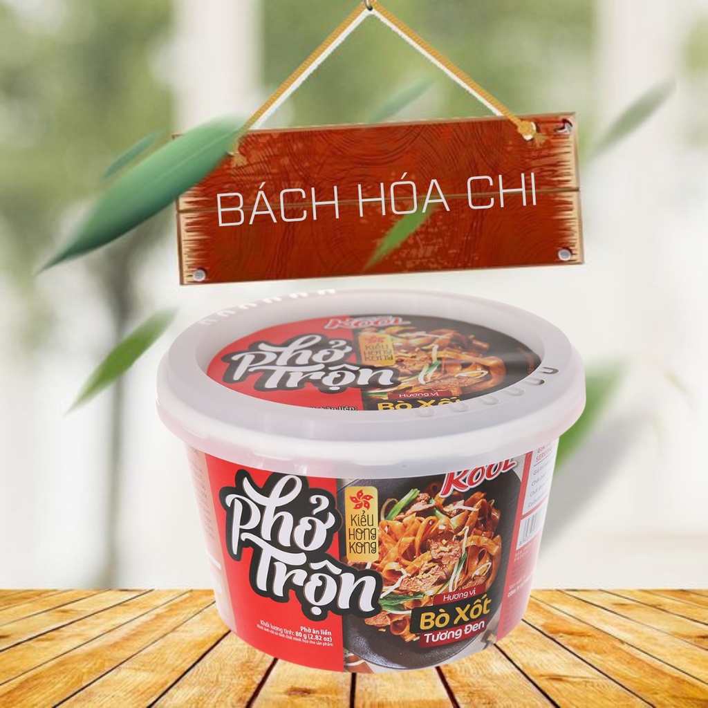 Thùng 12 tô phở trộn Cung Đình bò xốt tương đen