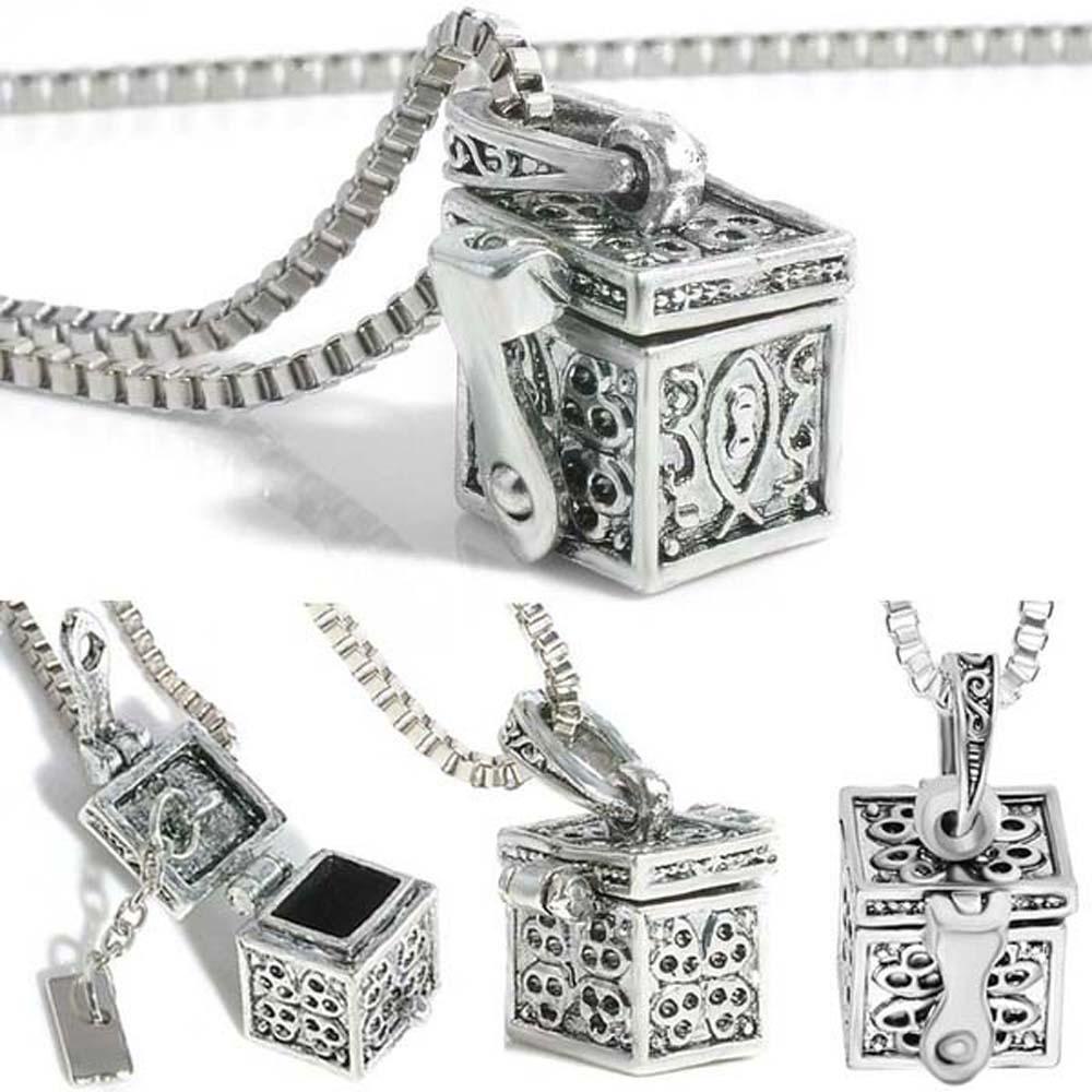 Vòng cổ Mặt Đá Quý Phong Cách Vintage Cho Nam Nữ|Hộp Đựng Kỷ Niệm Màu Sắc Xinh Xắn