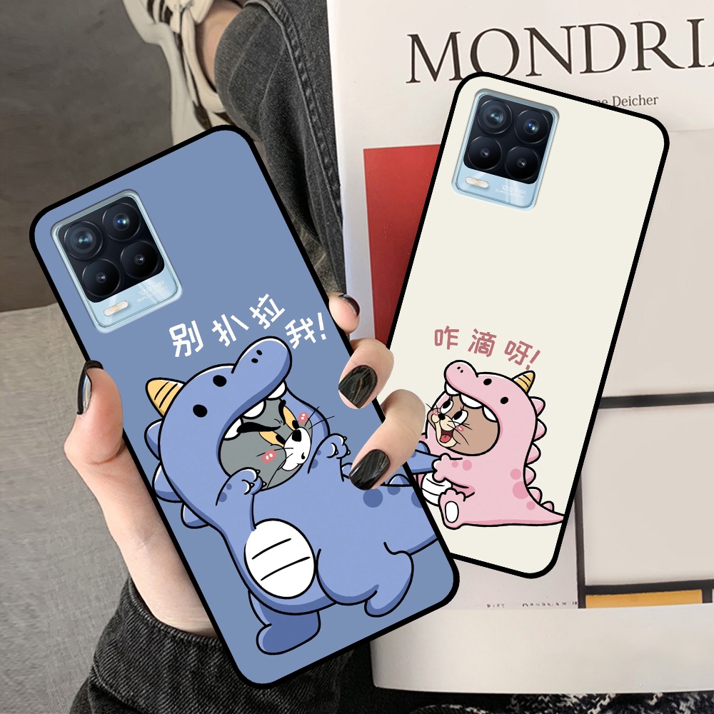 Ốp Realme 8 / 8 Pro in hình cặp đôi doremon, hổ, khủng long dễ thương