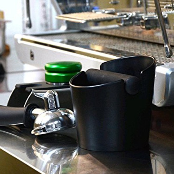 Espresso Knock Box Shock-Absorbent Durable Barista Style Knock Box with Removable Knock Bar and Non-Slip Base