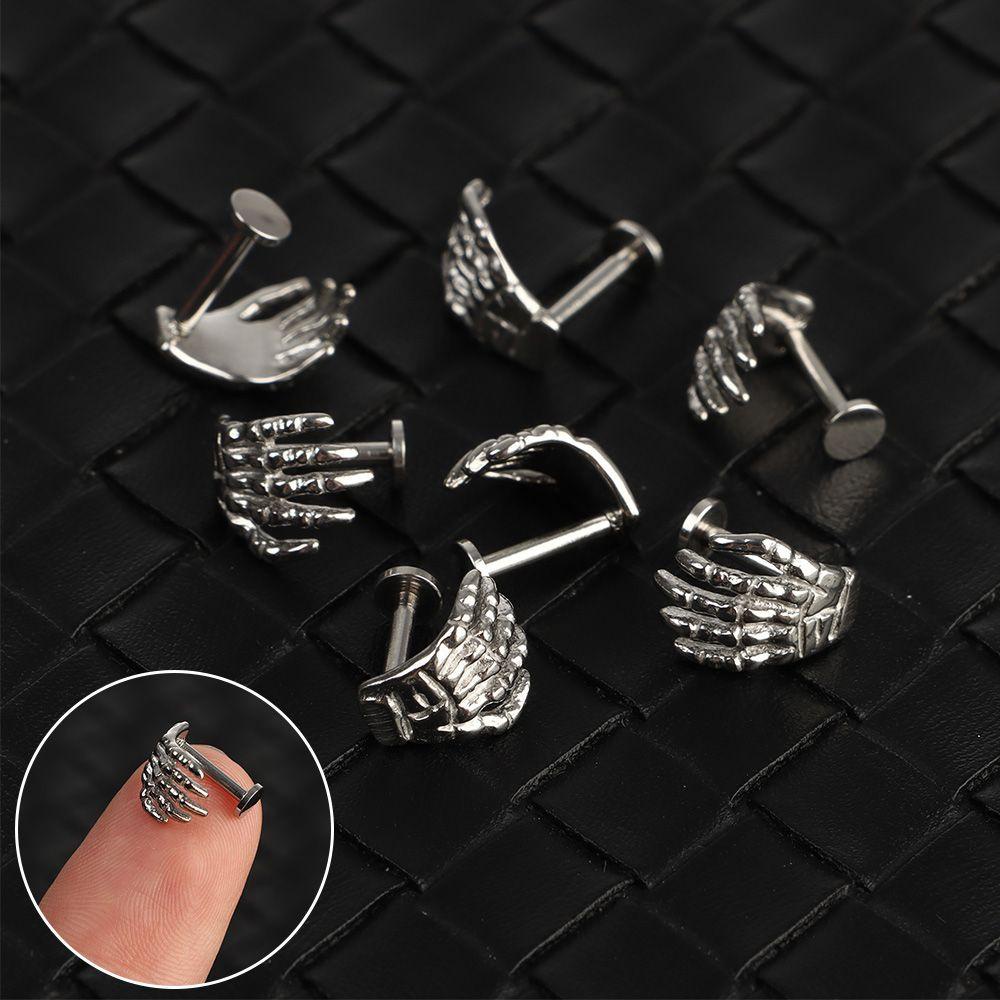 Khuyên Xỏ Môi / Môi / Tay Quỷ Bằng Thép Không Gỉ Phong Cách Punk