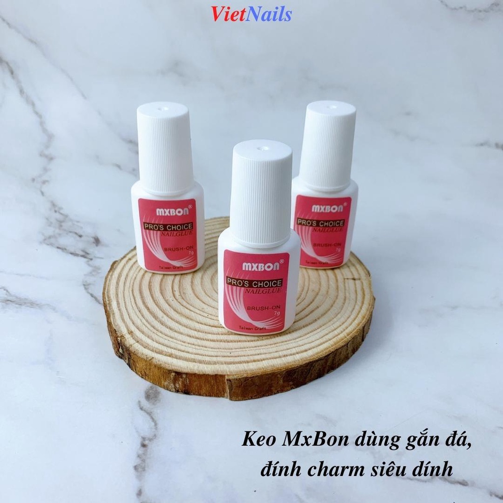 Keo MxBon 7ml chuyên dụng đính đá gắn charm siêu dính trang trí móng tay