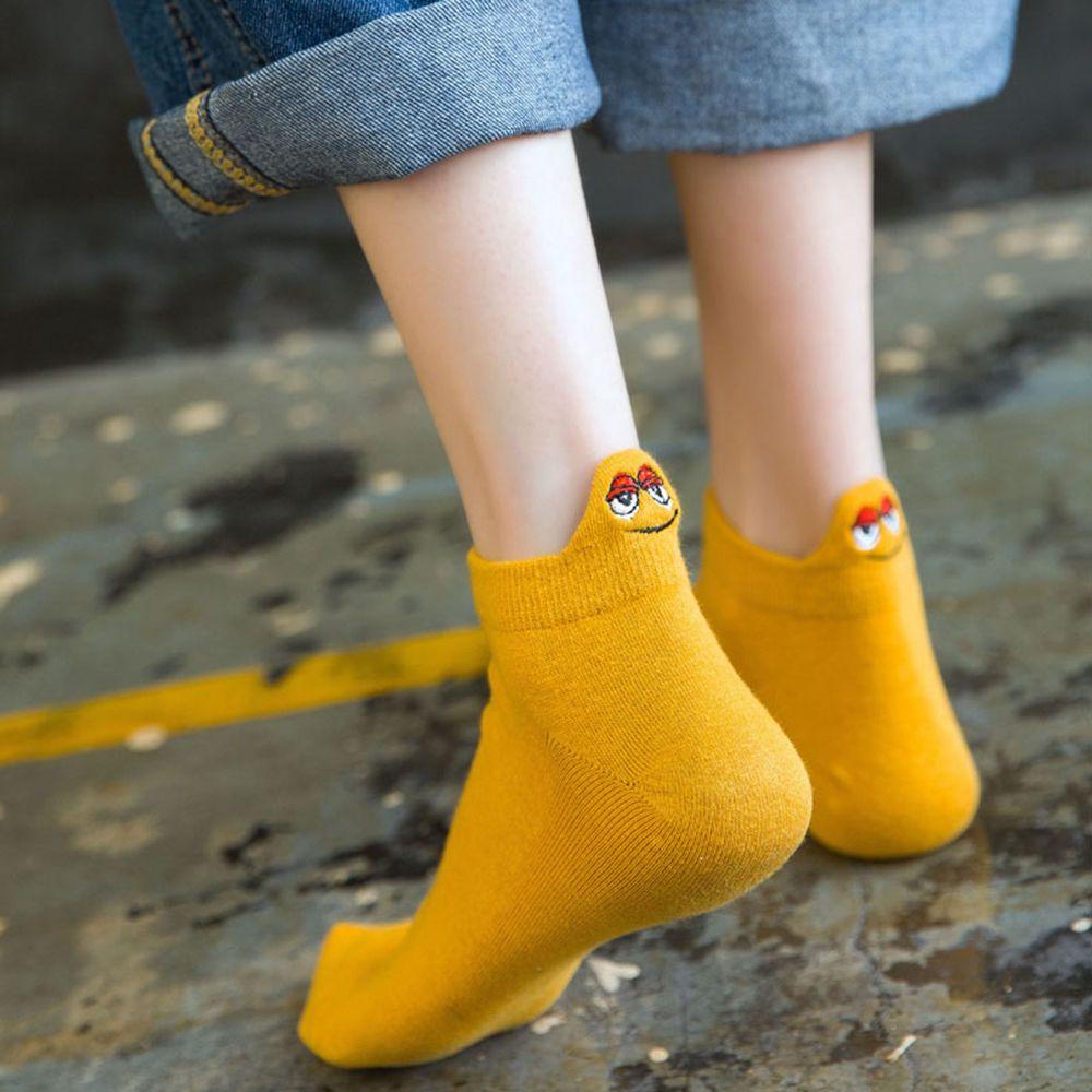 Vớ Cổ Thấp Thoáng Khí In Họa Tiết Hoạt Hình Dễ Thương Thời Trang Mùa