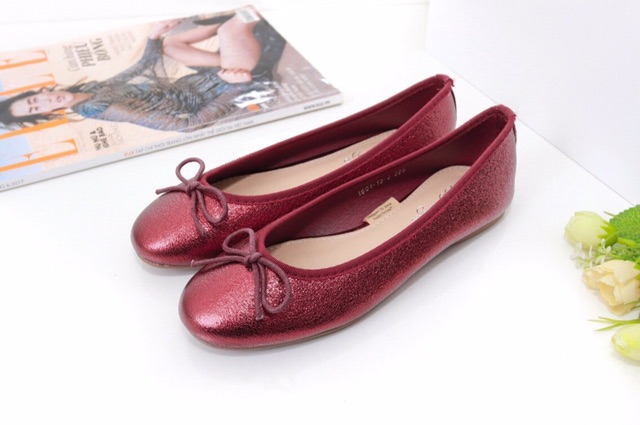 Giày bệt nơ nhũ