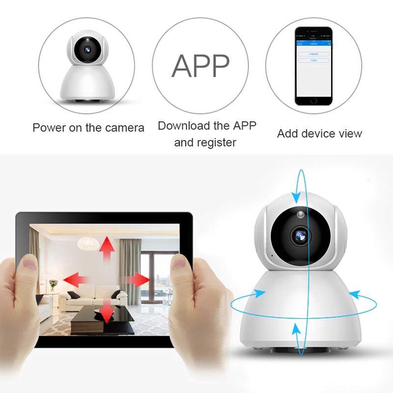 [GB.TECH] HD 720P IP CAM / CCTV Wireless WIFI Camera / Infrared Night Vision Camera / APP Control