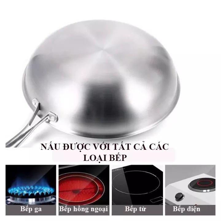 Chảo chống dính vân tổ ong cao cấp, chảo chống dính lòng sâu size 32cm