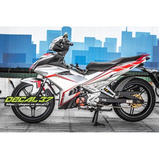 Tem Trùm Exciter 150 Light trắng đỏ đen