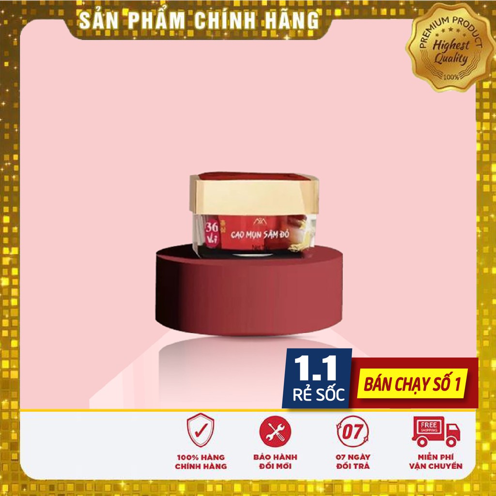 [Chính Hãng] Cao mụn sâm đỏ 36 vị thuốc bắc (15g) HANAYUKI CENTER -Hanauki Center