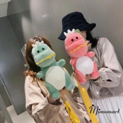 Túi đeo chéo khủng long 2 màu Xanh, Hồng  siêu dễ thương, đeo đi chơi, đi du lịch, trẻ trung, năng động | BigBuy360 - bigbuy360.vn