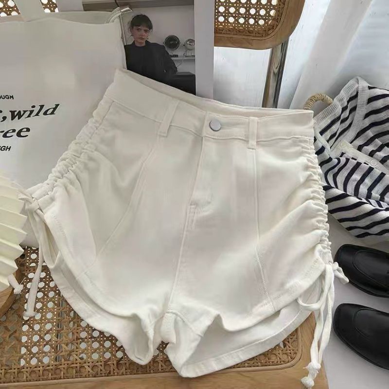 Quần đùi kaki, quần jean rút dây hai bên hot trend - Q03