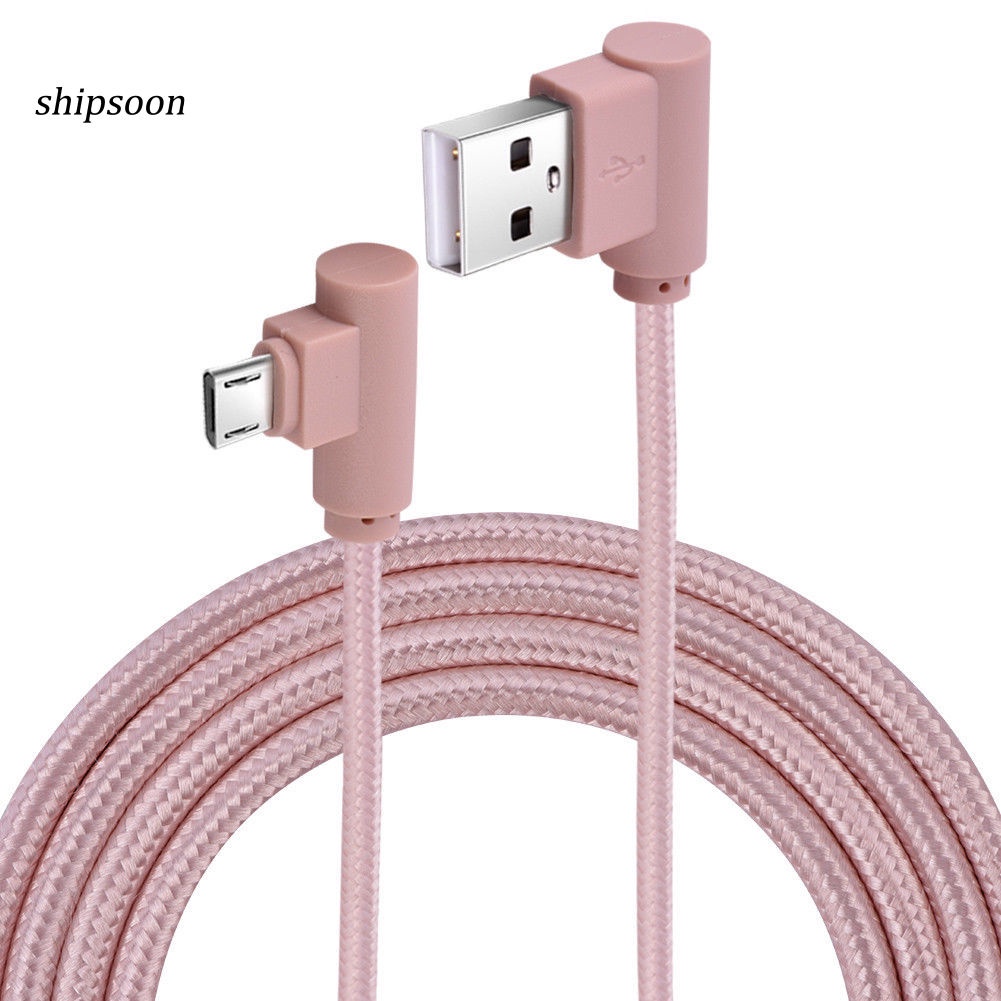 Dây cáp sạc và truyền dữ liệu Micro USB góc phải 90 độ dài 1m
