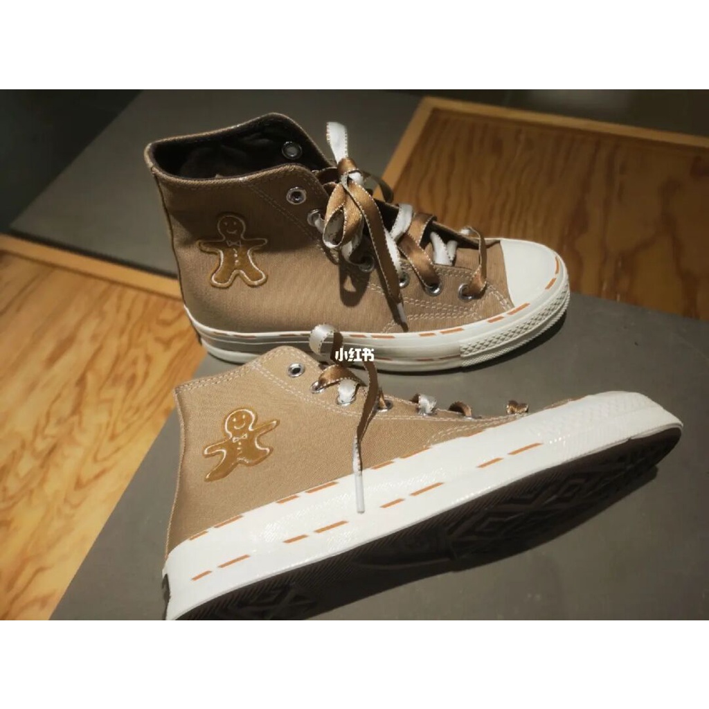 Giày Thể Thao Converse Cookie Superman Cookie Khaki Phối Ren Thời Trang Thường Ngày Cho Nam Và Nữ-1783