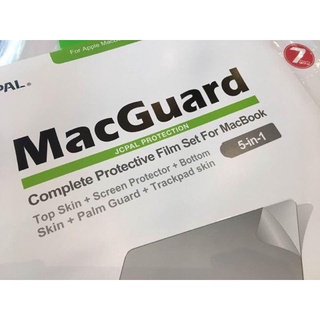 [Mau giao hàng] Bộ dán 5 in 1 Macguard JCPal cho Macbook Air 2011-2017và các dòng khác, tặng kèm chai vệ sinh khăn JCPAL