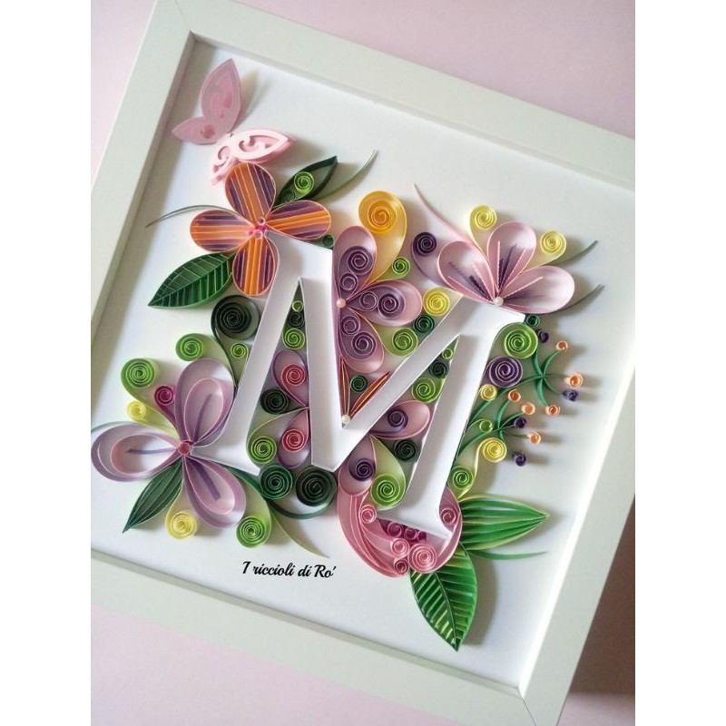 TRANH QUILLING CHỮ CÁI