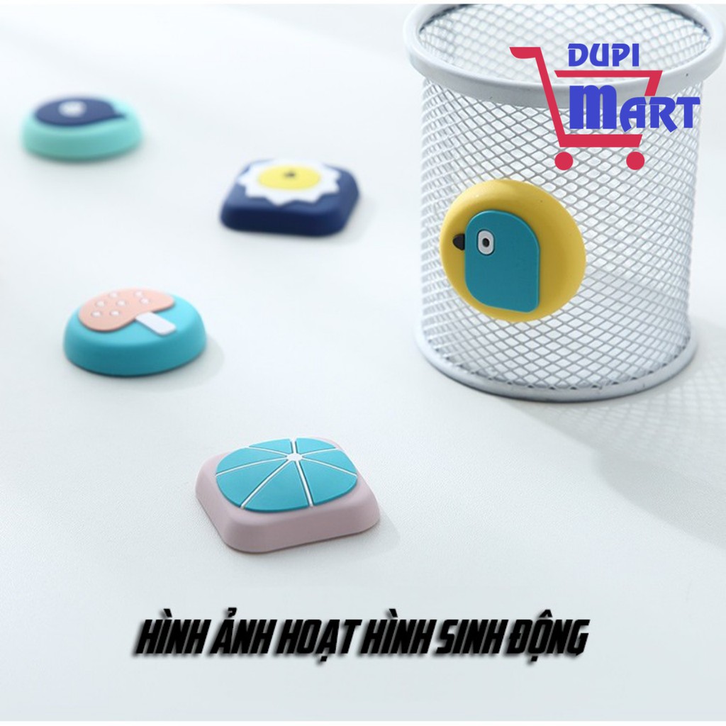 [Siêu Tiện Ích] Miếng dán silicon chống va đập kiểu dáng hoạt hình dễ thương - DupiMart